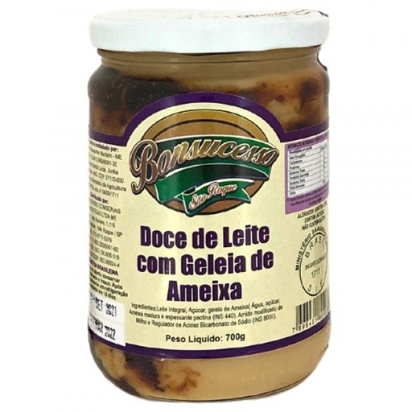 Doce de Leite com Geleia de Ameixa 700g - Bonsucesso