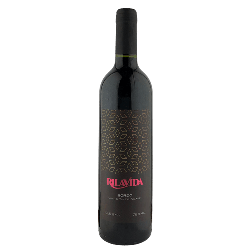 Vinho Tinto Suave Bordô 750ml - RilaVida