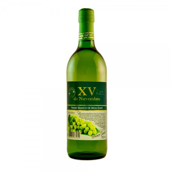 Vinho Branco Suave Tradicional 750ml - XV de Novembro
