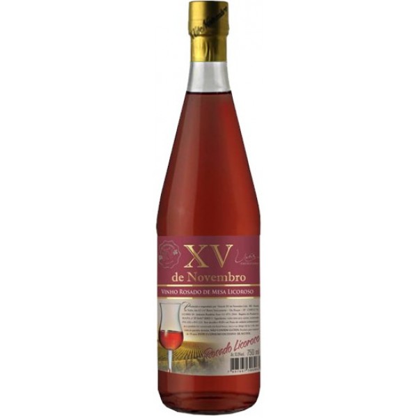 Vinho Rosado Licoroso Doce Tradicional 750ml - XV de Novembro